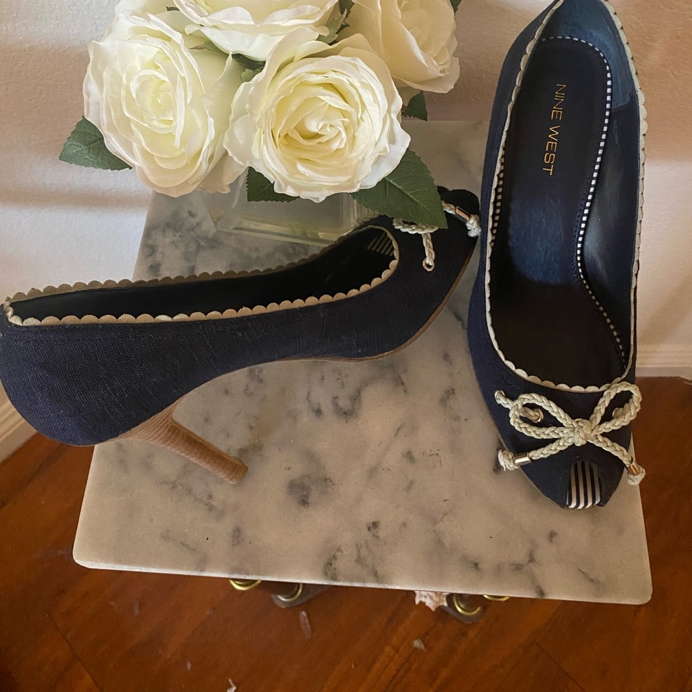 Blue heels